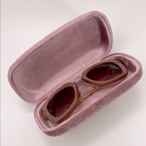 Miu Miu Suede Sunglasses